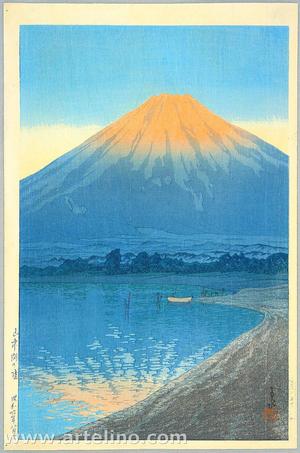 川瀬巴水: Daybreak at Yamanaka - Japanese Art Open Database