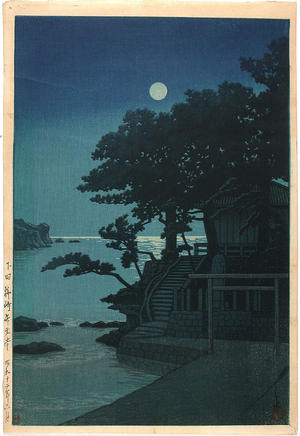 川瀬巴水: Kakizaki Benten Shrine, Shimoda - Japanese Art Open Database