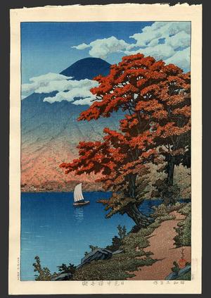 川瀬巴水: Lake Chuzenji At Nikko - Japanese Art Open Database