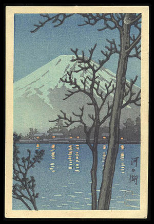 Kawase Hasui: Lake Kawaguchi - Japanese Art Open Database