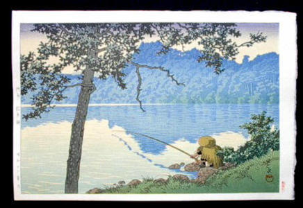 Kawase Hasui: Lake Matsubara on a Morning, Shinshu - Japanese Art Open Database