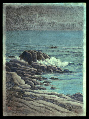 Kawase Hasui: Morning Cape at Inabo- watercolour - Japanese Art Open Database