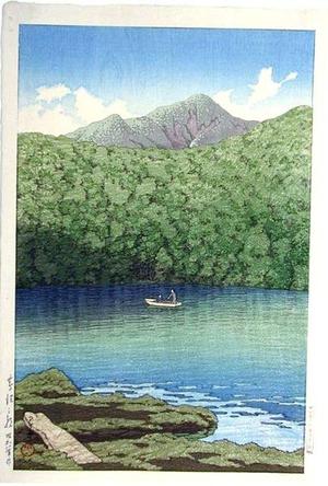 川瀬巴水: Morning at Tsutanuma Pond — Tsutanuma no asa - Japanese Art Open Database