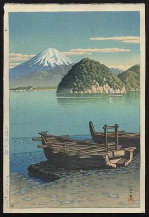 Kawase Hasui, 川瀬巴水 (Kawase Hasui (川瀬巴水))による浮世絵「Morning on the Mito Beach — Mitohama no Asa」