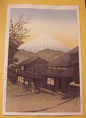 川瀬巴水: Mt Fuji From Yuimachi at Suruga - Japanese Art Open Database