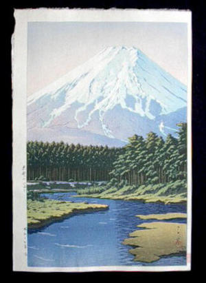 Kawase Hasui: Mt. Fuji Seen from Oshino - Japanese Art Open Database