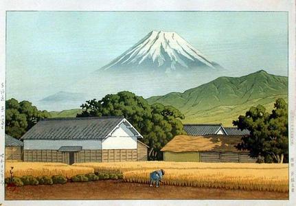 川瀬巴水: Mt. Fuji from Hara on the Tokaido - Japanese Art Open Database