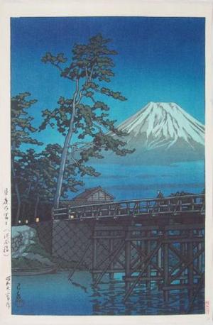 Kawase Hasui: Mt. Fuji in Moonlight, Kawaibashi - Japanese Art Open Database