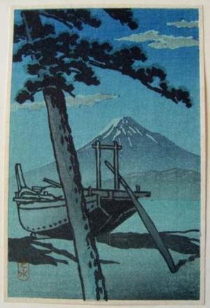 川瀬巴水: Mt. Fuji in twilight - Japanese Art Open Database