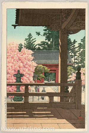 川瀬巴水: Myohonji Temple - Japanese Art Open Database