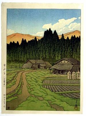 Japanese Print "Nakayamadaira. Miyagi Prefecture" by Kawase Hasui, 川瀬巴水 (Kawase Hasui (川瀬巴水))