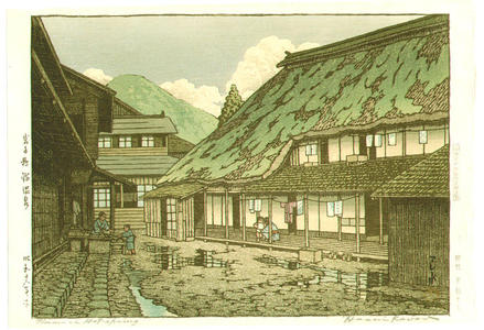 川瀬巴水: Namari Spa — 岩手県鉛温泉 - Japanese Art Open Database