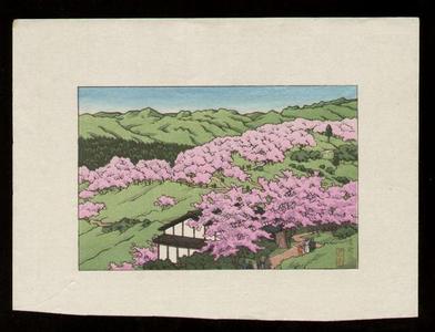 Japanese Print "Park Spring Scene" by Kawase Hasui, 川瀬巴水 (Kawase Hasui (川瀬巴水))