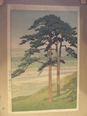 Japanese Print "Ruins of Takiyama Castle, Bushu" by Kawase Hasui, 川瀬巴水 (Kawase Hasui (川瀬巴水))