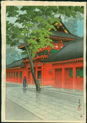 Kawase Hasui: Sanno Shrine After Rain - Japanese Art Open Database