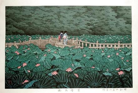 川瀬巴水: Shiba Benten Pond - Japanese Art Open Database