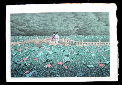 川瀬巴水: Shiba Benten Pond - Japanese Art Open Database