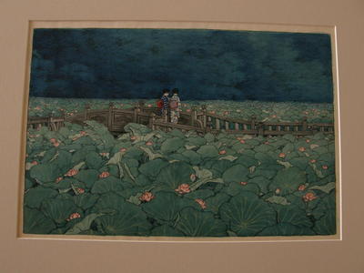 川瀬巴水: Shiba Benten Pond- watercolour - Japanese Art Open Database