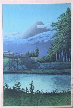 川瀬巴水: Tagonoura Bridge - Japanese Art Open Database
