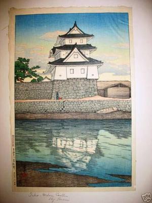 川瀬巴水: Takamatsu Castle in Sanuki - Japanese Art Open Database