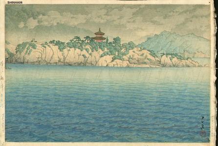 Kawase Hasui: Tomonotsu- Benten Island Bingo - Japanese Art Open Database