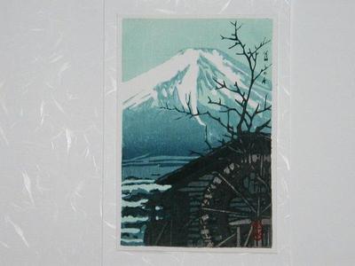 川瀬巴水: Winter Fuji- V1 — 富士の冬 - Japanese Art Open Database