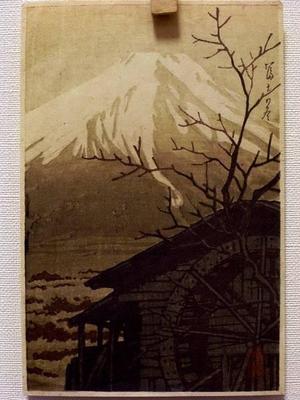 川瀬巴水: Winter Fuji- V2 — 富士の冬 - Japanese Art Open Database