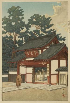 川瀬巴水: Zuisenji Temple- Narumi - Japanese Art Open Database