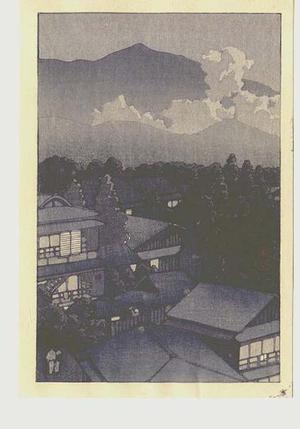 川瀬巴水: Early evening scene - Japanese Art Open Database