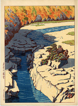 Kawase Hasui: Nezame, Kiso - Japanese Art Open Database