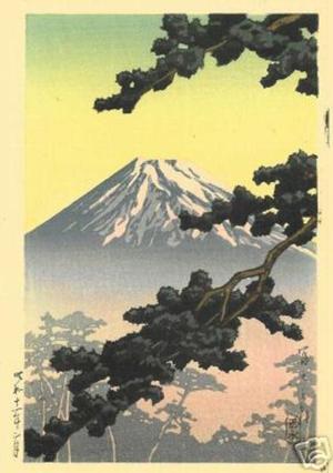 Kawase Hasui: Sacred Mountain Fuji — 富士の朝 - Japanese Art Open Database