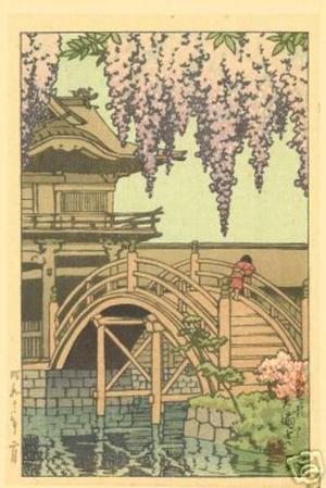 Kawase Hasui, 川瀬巴水 (Kawase Hasui (川瀬巴水))による浮世絵「Kameido Shrine」