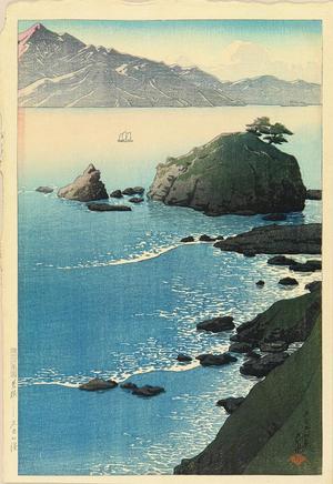 川瀬巴水: Kude Beach in Wakasa - Japanese Art Open Database
