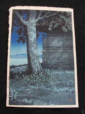 Kawase Hasui: Hachirogata Lagoon in Akita district - Japanese Art Open Database