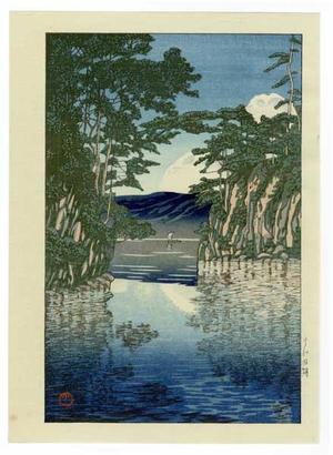 川瀬巴水: Lake Towada — 十和田湖 - Japanese Art Open Database