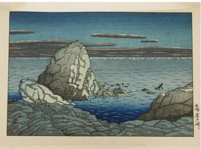 川瀬巴水: Muroto Peninsula, Tosa — 土佐室戸岬 - Japanese Art Open Database
