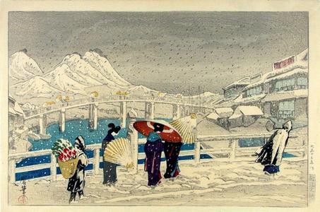 Oda Kazuma: The Great Bridge at Matsue - Japanese Art Open Database