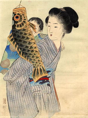 Takeuchi Keishu: Carp Banner — 鯉のぼり - Japanese Art Open Database