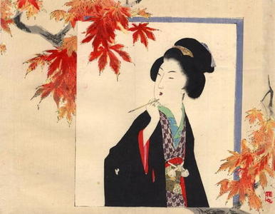 武内桂舟: The Maple Leaves - Japanese Art Open Database