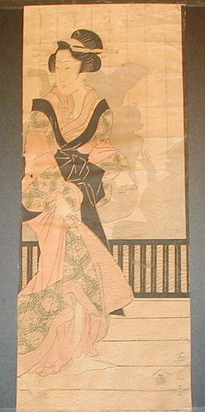 菊川英山: Unknown pillar print - Japanese Art Open Database