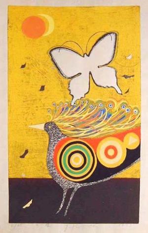 Kimura Yoshiharu: White Butterfly — 白い蝶 - Japanese Art Open Database