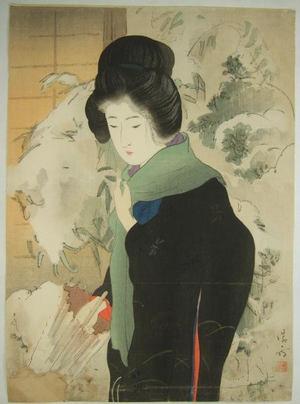 鏑木清方: Light Snow — 小ゆき - Japanese Art Open Database
