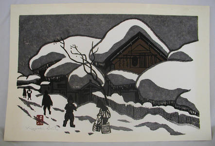 Kiyoshi Saito: Unknown, snow scene - Japanese Art Open Database