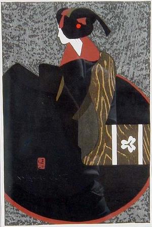 Japanese Print "GEISHA GIRL" by Asai Kiyoshi, 朝井清 (Kiyoshi Saito (1907-1992))