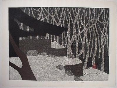 Kiyoshi Saito: Winter in Sanzen-in, Kyoto - Japanese Art Open Database