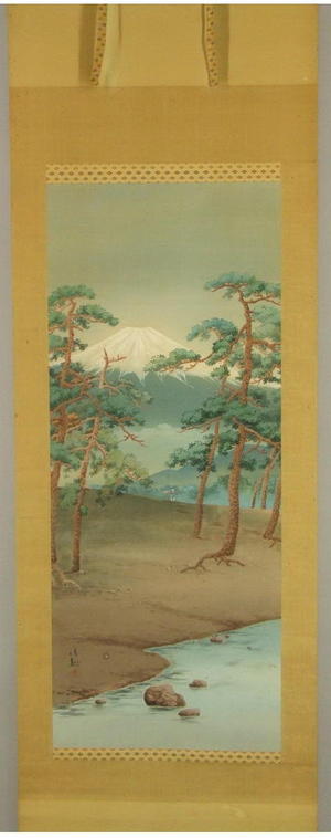 小林清親: MT Fuji and Pilgrim — 富士図 - Japanese Art Open Database