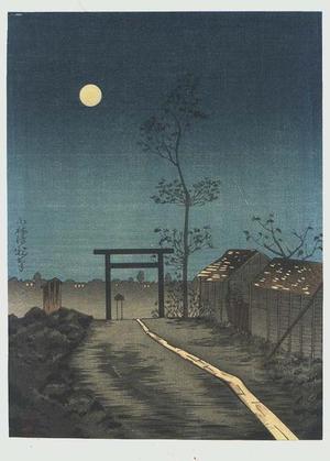Kobayashi Kiyochika: Taro-inari Shrine at Asakusa - Japanese Art Open Database