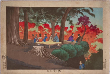 小林清親: View of Takinogawa — 瀧の川の図 - Japanese Art Open Database