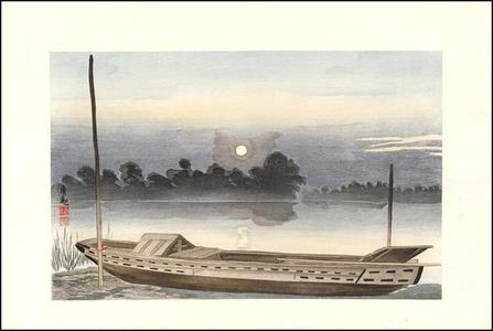 小林清親: Sunset on the Ayase River — 綾瀬川の夕・ Ayasegawa no Sekiyo - Japanese Art Open Database