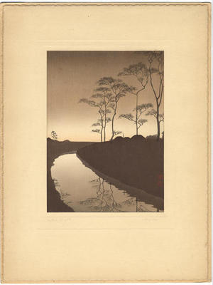 Koho: Canal by Moonlight - Japanese Art Open Database